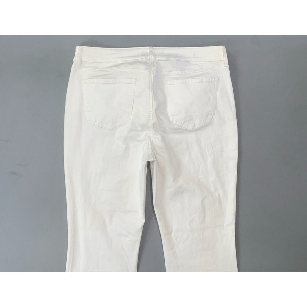 NYDJ Lift/Tuck Marilyn Straight 5-Pocket Stretch Denim Jeans. White, Women's 14 - Picture 8 of 9